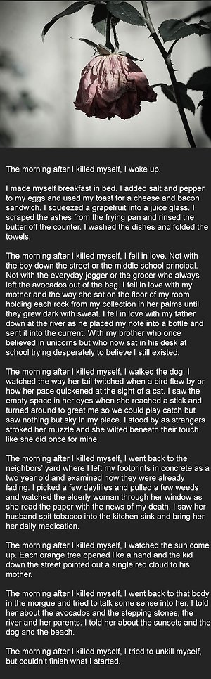 Gallery. Suicide Poem for Suicide Resources page